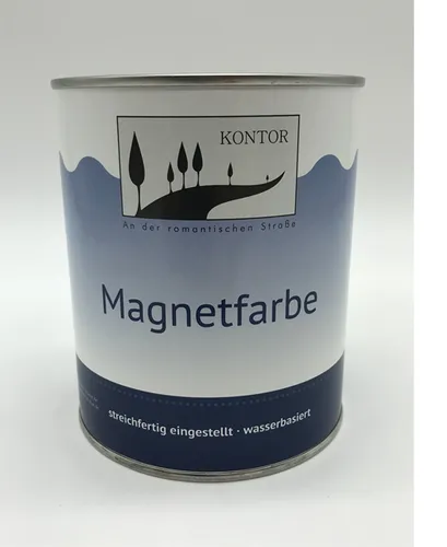 Magnetfarbe Magnet Wandatafel Tafelfarbe Kontor Pinnwand dunkelgrau 1L