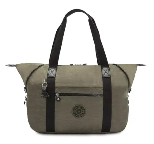 KIPLING Art M Green Moss Reisetasche - Reisetasche in Grün mit Gorilla-Design, leicht und multifunktional, ideal für Wochenendausflüge oder den Alltag, 26 L Kapazität.