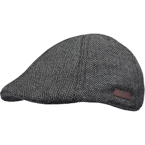 Barts Mr. Mitchell Cap black (01) L - Hüte & Caps - Elegante Fahrermütze aus 50% Wolle mit verstellbarem Riemen für optimalen Sitz und Komfort, perfekt für stilbewusste Männer.