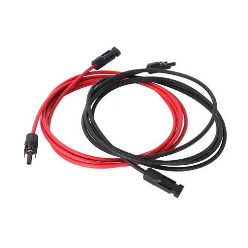 2x Solarkabel 1,5 Meter mit Stecker 4mm² Leitung Verlängerungskabel Solarmodul