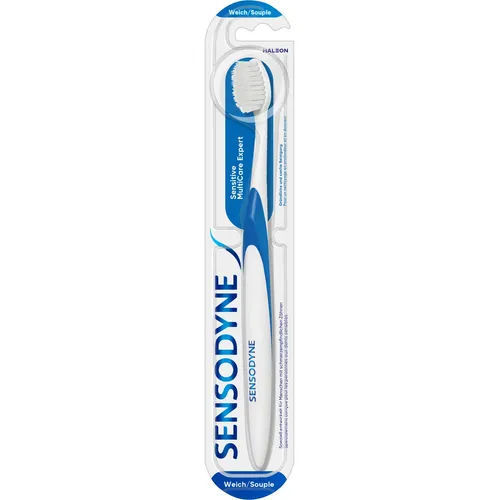 Sensodyne Sensitive MultiCare Expert Zahnbürste, weich - Weiche Zahnbürste für sanfte Reinigung, ideal für empfindliche Zähne und zur Unterstützung der täglichen Mundpflege. Perfekt für ein angenehmes Putzerlebnis.
