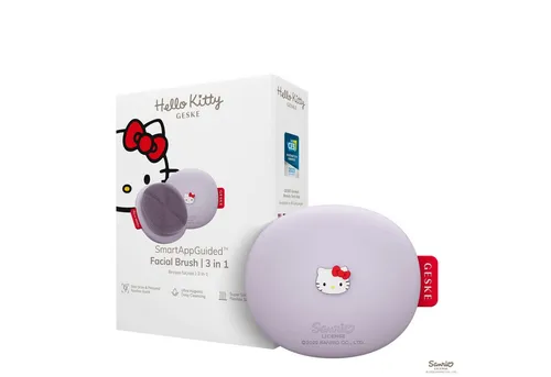 GESKE x Hello Kitty | SmartAppGuided™ Facial Brush - Manuelle Gesichtsbürsten: Die innovative 3-in-1 Silikon-Gesichtsreinigungsbürste reinigt sanft und effektiv, ideal für Deine tägliche Skincare Routine.