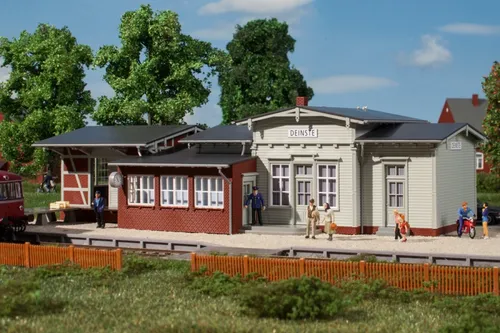 H0 / Auhagen 11448, Bausatz Vorbild Bahnhof Deinste ( Norddeutschland)