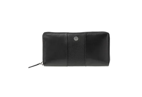 Maître Auen Dietrun Purse LH12Z Dunkelblau - Elegante Geldbörse aus weichem, genarbtem Rindleder mit RFID-Schutz, 12 Kartenfächern und praktischem Rundum-Reißverschluss. Ideal für stilvolle Damen, die Funktionalität und Sicherheit schätzen.