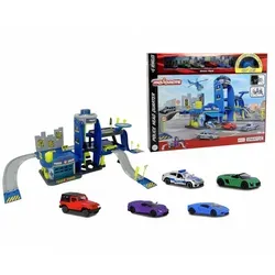 majORETTE Spiel-Parkgarage bunt - Rennbahnen, Parkhäuser & Zubehör - Bunte Spiel-Parkgarage mit mehreren Ebenen für stundenlangen Spielspaß, ideal für kleine Auto-Fans.