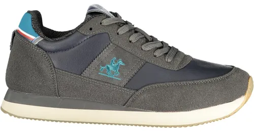 Sportlicher blauer Herrenschuh mit Kontrastdetails und Stickerei - Stylischer blauer Herrenschuh mit eleganten Kontrastdetails und feiner Stickerei. Der Schuh bietet perfekten Halt durch die Schnürsenkel und ergänzt jedes Outfit. Ideal für modebewusste Herren, die Wert auf Qualität und modernes Design legen.