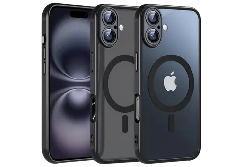 CoolGadget Handyhülle Magnet-Hülle für iPhone 17 Schutzhülle magnetisch 6,3 Zoll, Hülle Matt Stoßfest kompatibel mit Magsafe Zubehör Kameraschutz Case