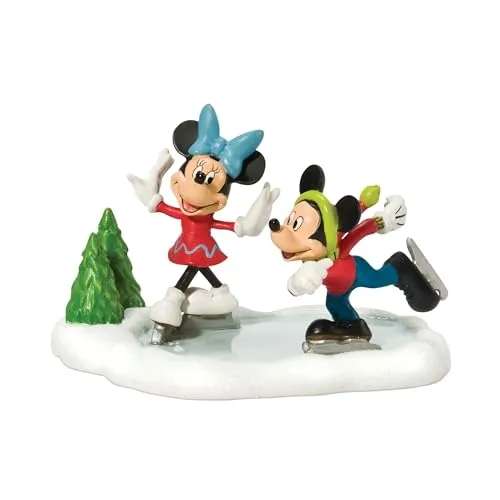 Disney Village by D56 Mickey und Minnie Eislauffigur