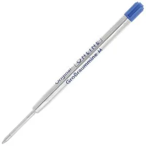 Online Kugelschreiberminen 40005/3, mittel, Metallgroßraummine, Strichstärke M, blau