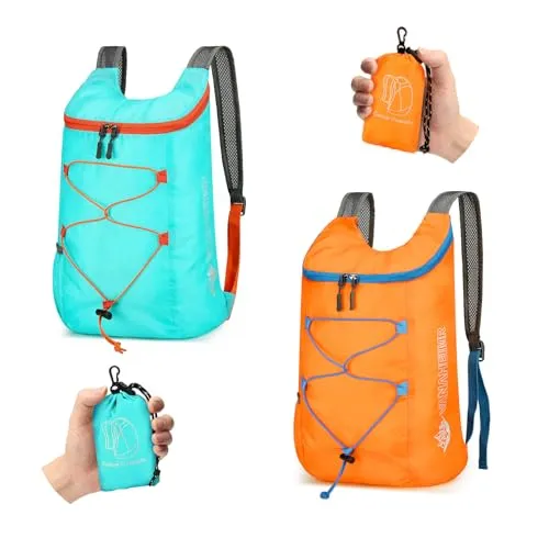 Sahunfri Ultraleichter Faltbarer Rucksack – Wasserabweisend & Kompakt