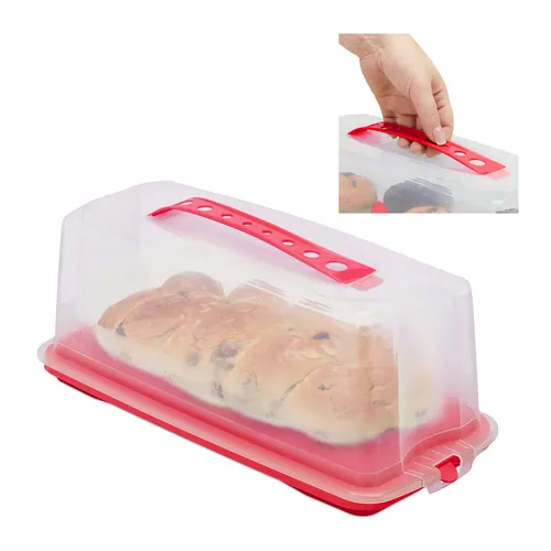 Kuchenbox eckig Kuchentransportbox Kuchenbehälter Kuchendose 0,3 kg PP