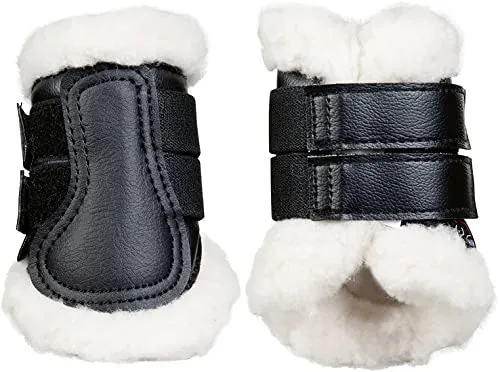 HKM Comfort Gamaschen & Hufglocken 9100 schwarz Mini Shetty in schwarz von HKM