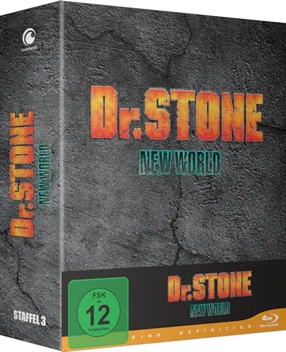 Dr. Stone: New World - Staffel 3 - Vol.1 - [Blu-ray] - Anime-Serie auf Blu-ray mit Sammelschuber, freigegeben ab 12 Jahren, ideal für Fans von Abenteuer und Wissenschaft.