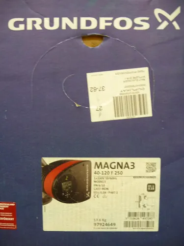 Grundfos Magna3 40-120 F Model E 97924649 Umwälzpumpe - Kreiselpumpen, energieeffizient und leistungsstark für Heizungs- und Kühlanwendungen, Gewicht: 16,1 kg