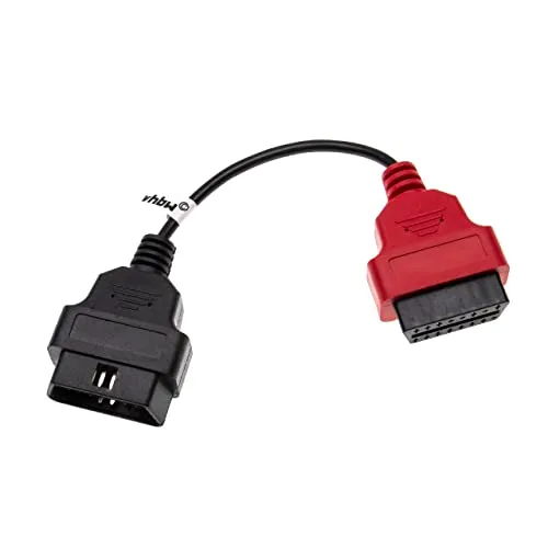 vhbw OBD2 Adapter A2 16Pin-OBD1 auf OBD2 kompatibel mit FIAT Albea, Bravo, Doblo, Ducato, Marea, Multipla, Panda Auto, KFZ
