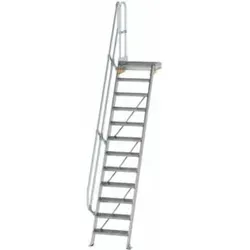 Aluminium-Treppe 60° mit Podest von Günzburger