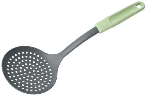 Fackelmann Ecolution Kochbesteck, Abseihlöffel, grün