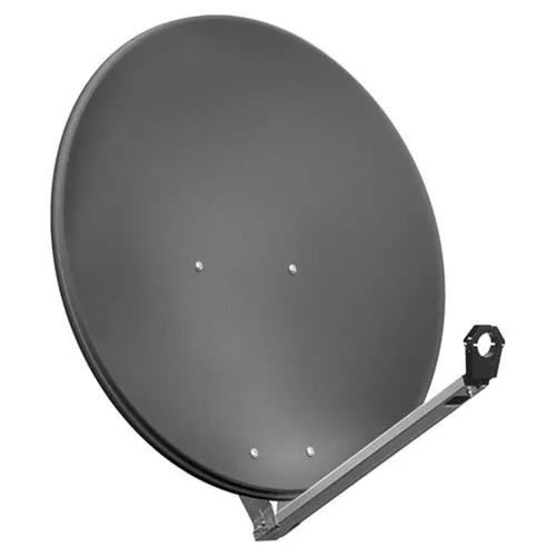 Pro 80 cm Aluminium Satellitenantenne - SAT-Antenne mit 38.8 dBi Empfangsleistung, ideal für kristallklaren Satellitenempfang und hohe Wetterbeständigkeit.