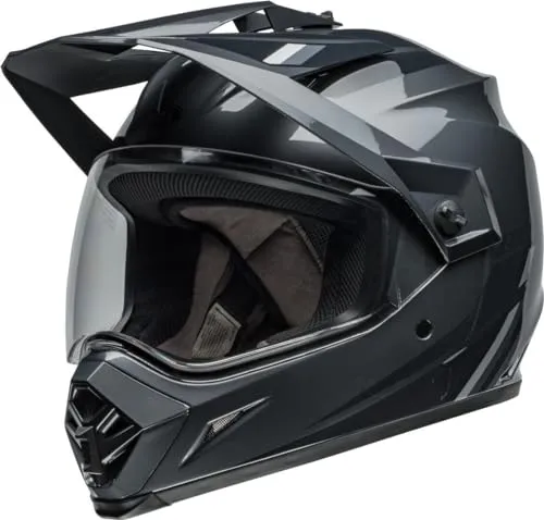 Bell MX-9 Adventure MIPS Alpine Helm - Dunkelgrau/Schwarz/Silber - XL - Motorradhelm mit MIPS-Schutz für optimale Sicherheit, kratzfestem Visier und Velocity Flow Belüftungssystem für hohen Tragekomfort.