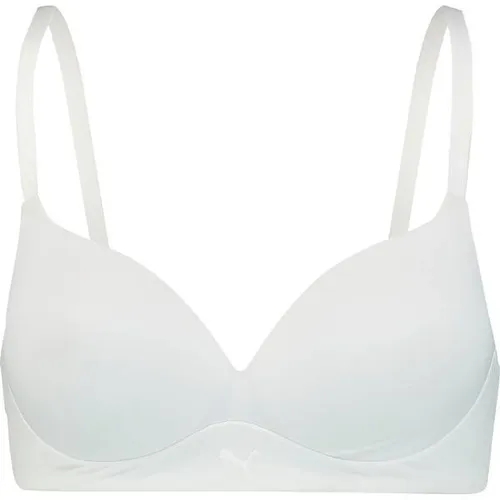 PUMA WOMEN SOFT PADDED BRA - Bügelloser BH mit weicher Wattierung - Funktionsunterwäsche, ideal für sportliche Aktivitäten, mit leicht wattierten, vorgeformten Körbchen für optimalen Tragekomfort und Unterstützung.