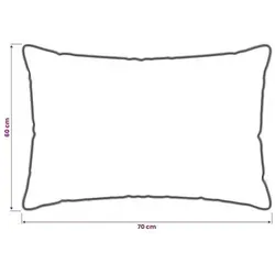 vidaXL Kopfkissen Weiß 60 x 70 cm mit Bambusfaser - Verbessere deinen Schlafkomfort mit diesem hochwertigen Kissen aus einer besonderen Mischung von Bambus und Polyester. Es sorgt für eine optimale Luftzirkulation und ist pflegeleicht – ideal für jeden Schlafraum.