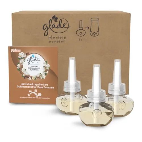 Glade Electric Scented Oil Nachfüller, Elektrischer Raumduft, 3er Pack