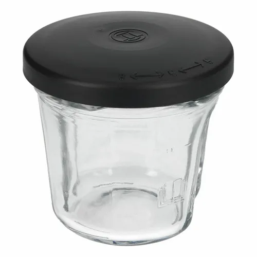 Becher mit Deckel kompatibel mit Bosch 12013195 für Küchenmaschine