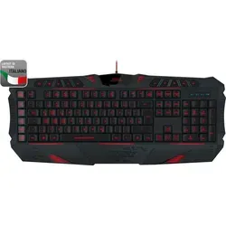 PARTHICA Gaming Tastatur Schwarz IT Layout - Schwarz