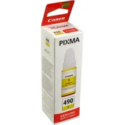 Original Canon 0666C001 GI-490Y Tintenflasche gelb - 70ml für bis zu 7.000 Seiten, ideal für Canon Pixma G 1400