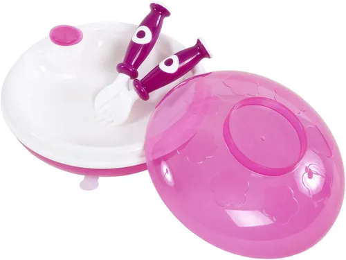 BIECO Kindergeschirr-Set Bieco 3-tlg. Warmhalte-Teller-Set inkl. Besteck (1-tlg)