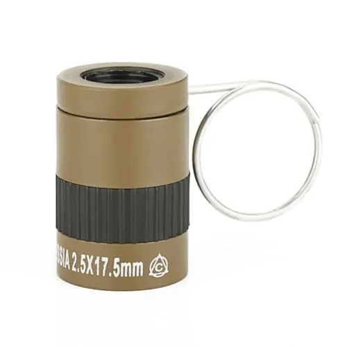 Mini-Monokular-Teleskop, 17,5 x 2,5 mm, leichtes Taschenfernrohr, tragbares optisches Spektiv mit Metallring, für Sportveranstaltungen, Vogelbeobachtung, Jagd, Camping und Reisen