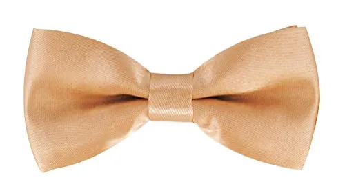 axy Kinderfliege, Jungen Fliege, bereits gebunden, Konfirmation verstellbar KFLI1 (Beige)