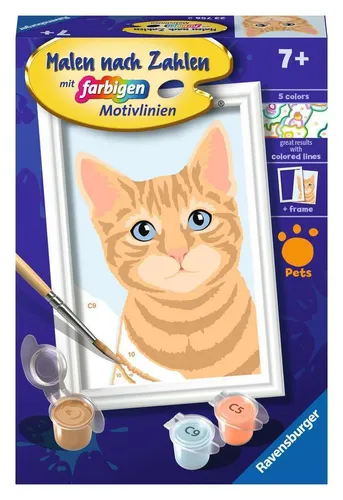 Ravensburger 23756 Malen nach Zahlen Kinder Niedliche Katze
