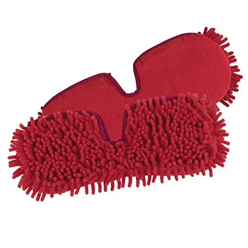 Ersatzmopp Set für Spray-Mopp flexibel rot ( Praktischer Wende-Mopp zur Nass- und Trockenreinigung ) (2er Ersatzmopset)