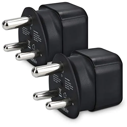 kwmobile 2X Reiseadapter Südafrika Typ-M