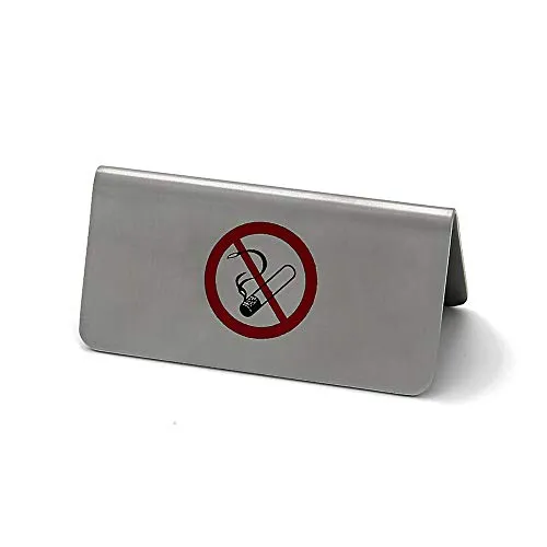 GRÄWE® Metallschild/Tischaufsteller NICHT RAUCHEN 8 x 4 cm