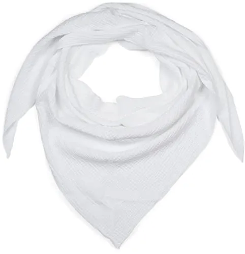 styleBREAKER Damen Musselin Dreieckstuch aus 100% Baumwolle - Weiches Halstuch für jeden Anlass - Schals für Damen - Hochwertiges, atmungsaktives Musselin Tuch aus 100% Baumwolle, perfekt für vielseitige Stylings und angenehmen Tragekomfort.