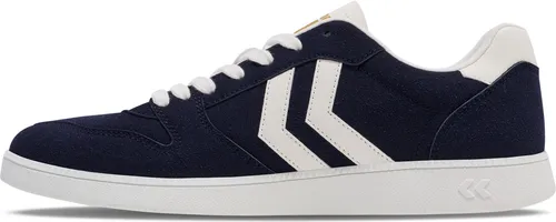 Hummel Handball Perfekt Cl - Navy - 45 - Hallenschuhe mit optimalem Grip und Dämpfung, ideal für Handballspieler. Das trendige Retro-Design vereint Stil und Funktionalität für beste Performance auf dem Spielfeld.