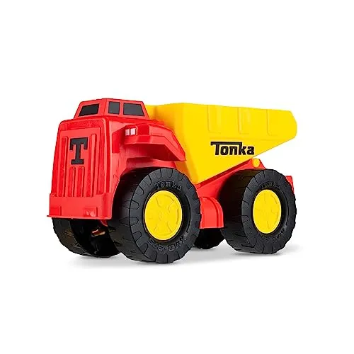 Tonka Steel Classics Schaufel- und Transport-Muldenkipper | Baufahrzeug, robustes Design, realistische Soundeffekte, beleuchtete Kabine | Outdoor-Spielzeug für Kinder, Mädchen, Jungen ab 2 Jahren