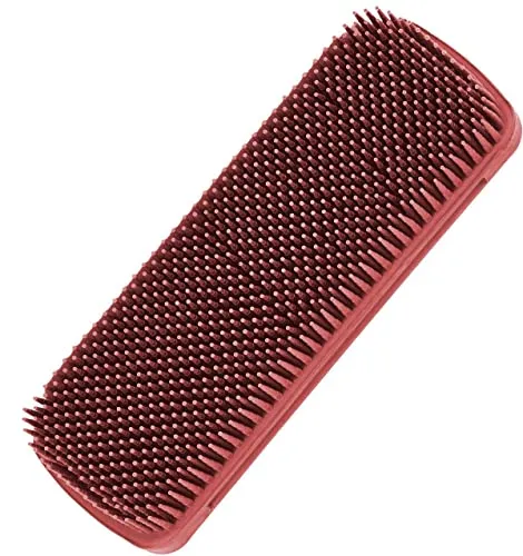 Fripac-Medis Friseur-Kleiderbürste, Naturkautschuk, Größe 15 x 5 cm, rot