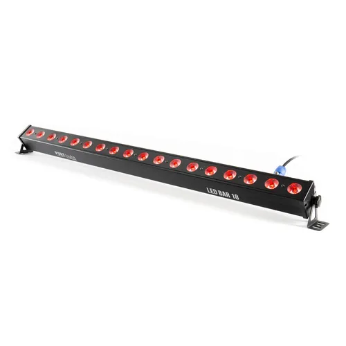 PURElight LED BAR 18 - 18x 3W RGB - DJ: Einzelne Beleuchtungen, vielseitige RGB-Farbmischung und integrierte Show-Effekte für unvergessliche Partys und Veranstaltungen