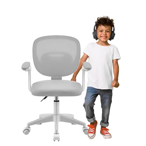 MARK ADLER Junior 3.0 Kinder Schreibtischstuhl - Ergonomischer Drehstuhl für Kinder, höhenverstellbar und mit konturierter Rückenlehne für optimale Körperhaltung beim Lernen. Ideal für Kinder von 80 bis 155 cm.
