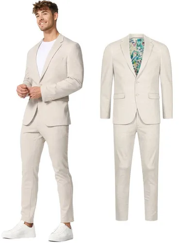 Jeff Anzug Herren JFEzra SET 2-Teiler Herrenanzug (Set, 2-tlg., Anzug Set) 2-teiliges Set