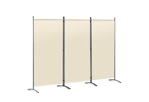 Angel Living Paravent 3tlg - Eleganter Sichtschutz für Balkon & Räume - Paravants & Raumteiler – Multifunktionaler Sichtschutz mit stabilem Stahlrahmen, ideal für Balkon, Arztpraxen oder Büros, verstellbar auf 250x170CM.