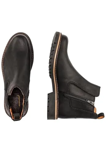 Camel Active Chelsea Boots 53CAN02400100 - Schwarz - Größe 38 - Wanderschuhe für Damen mit rutschhemmender Laufsohle und herausnehmbarer Decksohle, perfekt für kalte Wintertage und hohen Tragekomfort.
