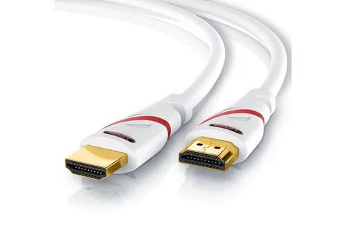CSL HDMI-Kabel, 2.0b, HDMI Typ A (1000 cm), 4K Ultra HD, UHD, Full HD, 3D, ARC, High Speed mit Ethernet - 10m