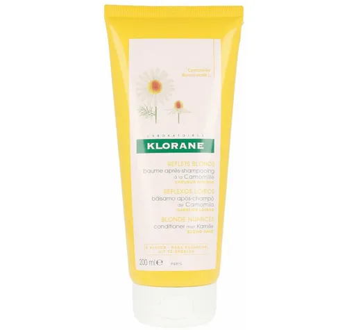 KLORANE Haarspülung mit Kamillen-Extrakt 200ml - Die KLORANE Haarspülung mit Kamillen-Extrakt 200ml bietet intensive Feuchtigkeit für blondes Haar. Die milde Formel sorgt für Geschmeidigkeit und strahlenden Glanz – ideal für die tägliche Pflege.