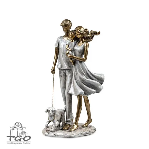 Formano Skulptur Familie mit Hund 25x12cm von formano