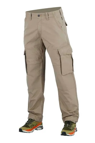 REELL Cargo Ripstop Hose taupe Gr. 38/34 - Wanderhose aus strapazierfähigem Ripstop-Material, ideal für Outdoor-Aktivitäten mit einem klassischen geraden Schnitt.