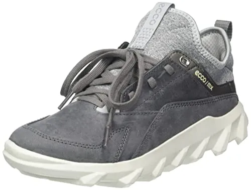 ecco MX W Damen Sneaker aus Nubukleder - Sportliche Sneaker für Damen in Grau, gefertigt aus hochwertigem Nubukleder mit anatomischem Design und herausnehmbarer Innensohle für optimalen Tragekomfort.